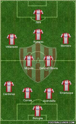 Unión de Santa Fe Formation 2012