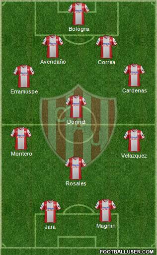 Unión de Santa Fe Formation 2012