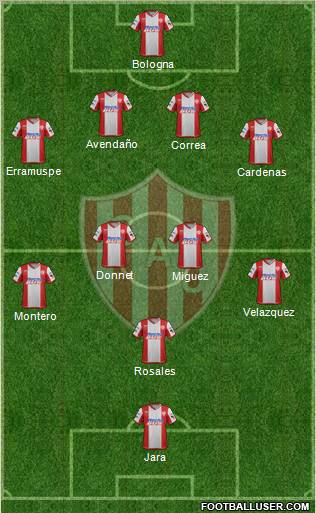 Unión de Santa Fe Formation 2012