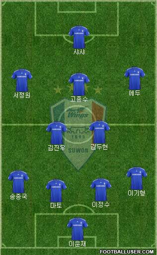 Suwon Samsung Blue Wings Formation 2012