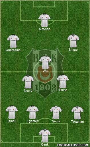 Besiktas JK Formation 2012