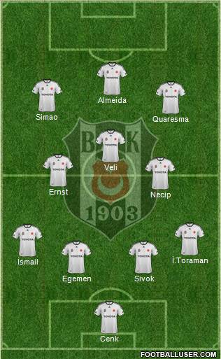 Besiktas JK Formation 2012