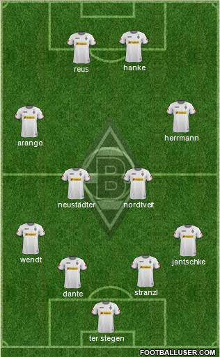 Borussia Mönchengladbach Formation 2012