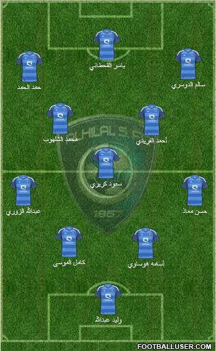Al-Hilal (KSA) Formation 2012