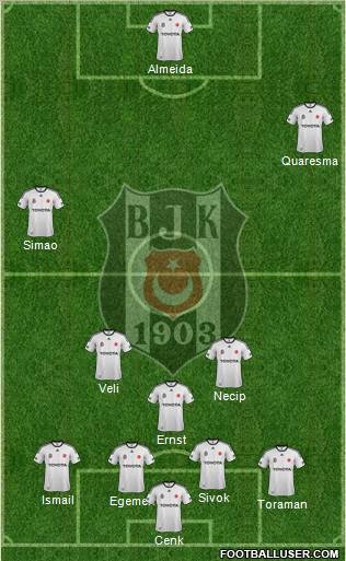 Besiktas JK Formation 2012