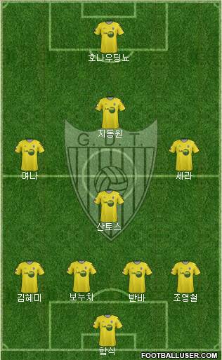 Grupo Desportivo Tourizense Formation 2012