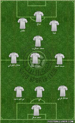 Al-Sadd Sports Club Formation 2012