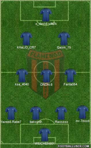Flamengo EC de Arcoverde Formation 2012