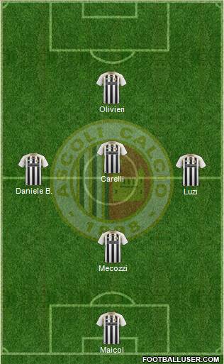 Ascoli 3-5-2 football formation