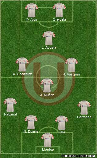 C Universitario D football formation