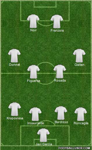 Pro Evolution Soccer Team Formation 2012