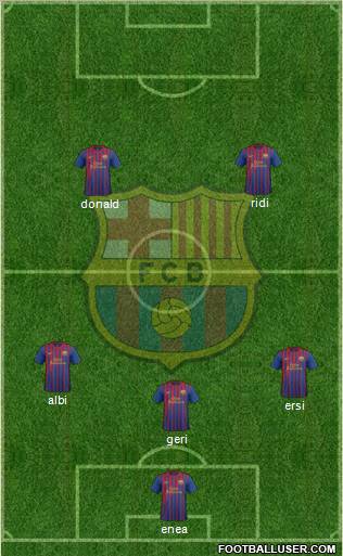 F.C. Barcelona Formation 2012