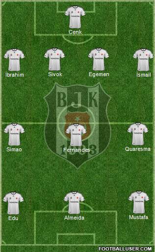 Besiktas JK Formation 2012