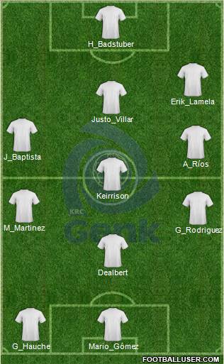 K Racing Club Genk Formation 2012