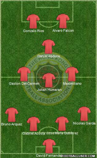 Hong Kong League XI Formation 2012