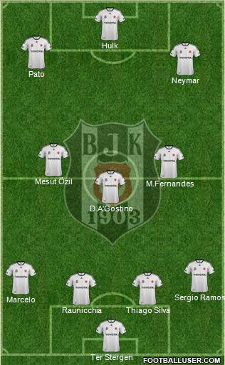 Besiktas JK Formation 2012