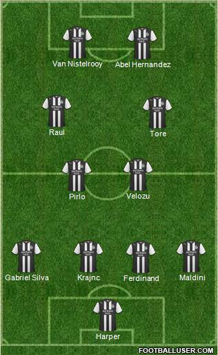 Newcastle United Formation 2012