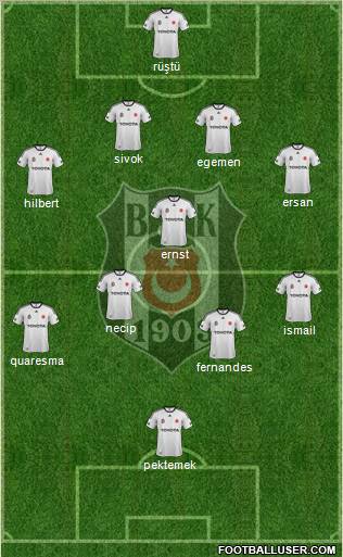 Besiktas JK Formation 2012