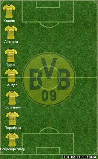 Borussia Dortmund Formation 2012