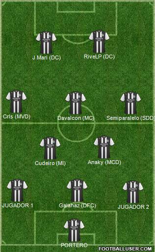Newcastle United Formation 2012