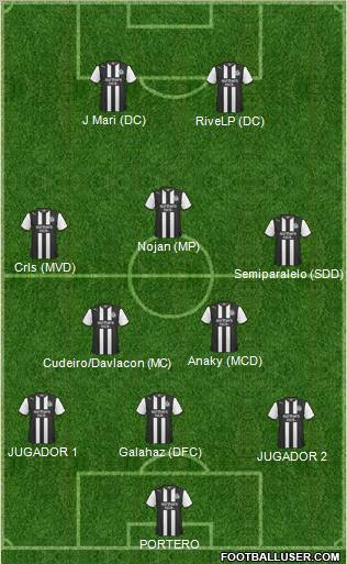 Newcastle United Formation 2012