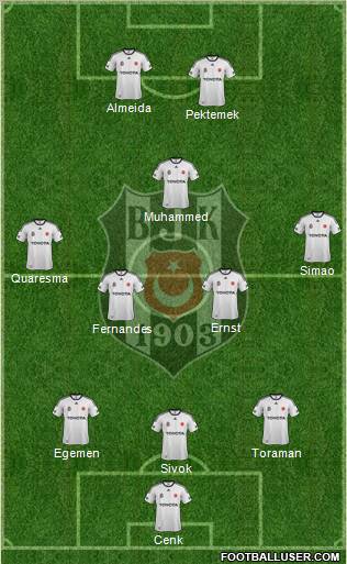 Besiktas JK Formation 2012