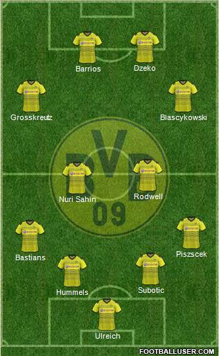 Borussia Dortmund Formation 2012
