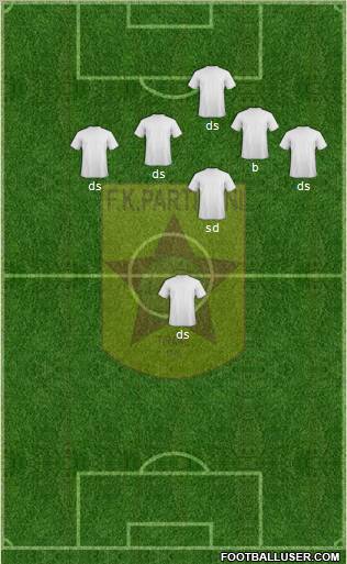 KF Partizani Tiranë Formation 2012