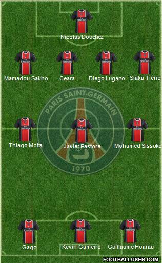 Paris Saint-Germain Formation 2012