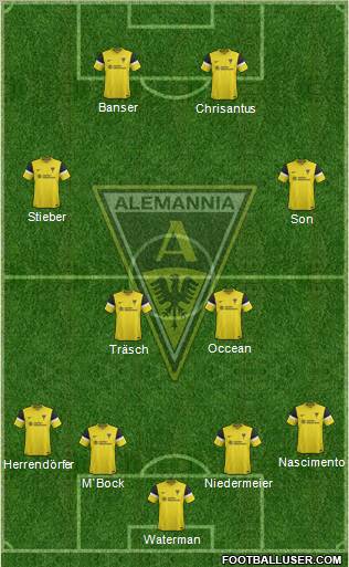 TSV Alemannia Aachen 4-2-2-2 football formation