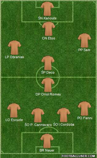 Pro Evolution Soccer Team Formation 2012