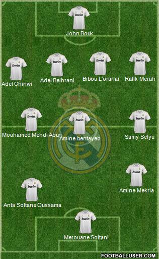 Real Madrid C.F. Formation 2012