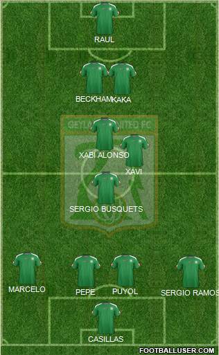 Geylang United FC Formation 2012