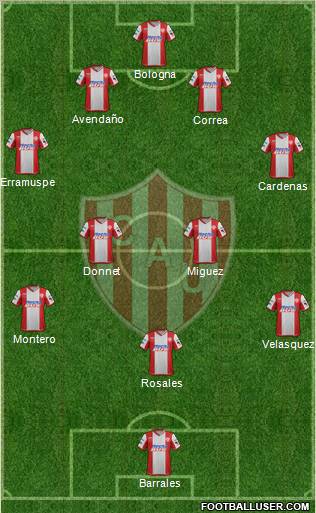 Unión de Santa Fe Formation 2012