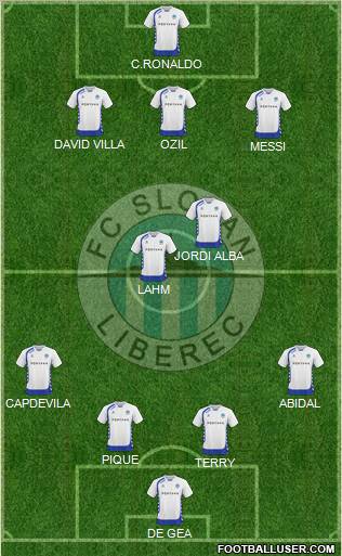 Slovan Liberec Formation 2012