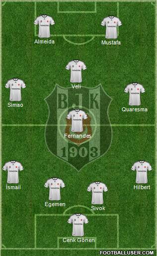 Besiktas JK Formation 2012