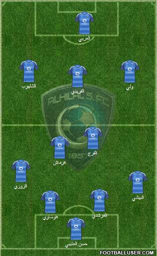 Al-Hilal (KSA) Formation 2012