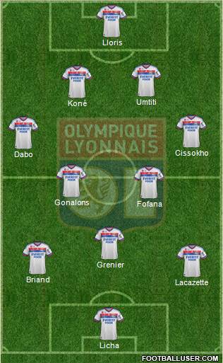 Olympique Lyonnais Formation 2012