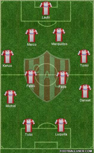 Unión de Santa Fe Formation 2012