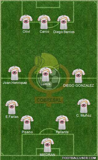 CD Cobresal Formation 2012