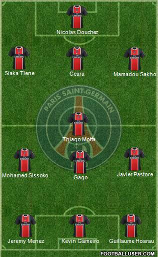 Paris Saint-Germain Formation 2012