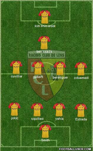 Racing Club de Lens Formation 2012