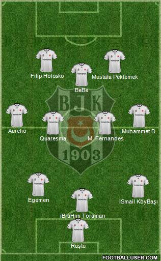 Besiktas JK Formation 2012
