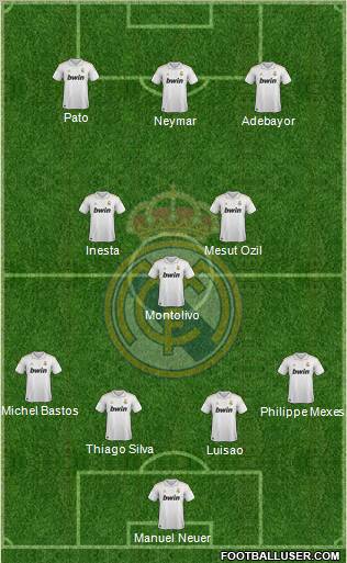 Real Madrid C.F. Formation 2012