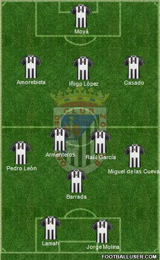 C.D. Badajoz S.A.D. Formation 2012