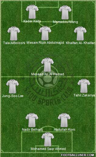 Al-Sadd Sports Club Formation 2012