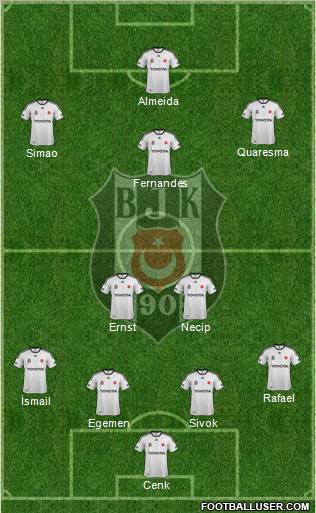Besiktas JK Formation 2012