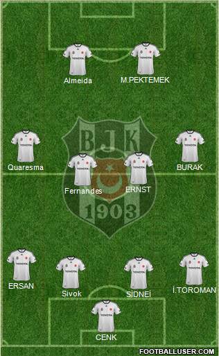 Besiktas JK Formation 2012