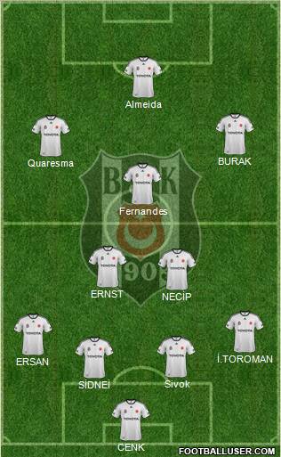 Besiktas JK Formation 2012