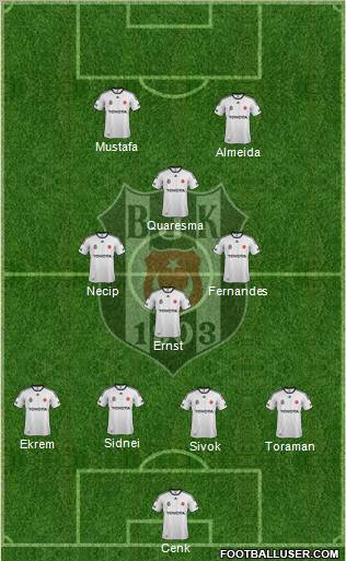 Besiktas JK Formation 2012